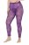 Ulla Popken 837935 Colanți fără talpă cu model Violet - Ciorapi & șosete - 