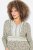 Ulla Popken 838120 Rochie imprimată cu decolteu în V Verde deschis - Rochii mini - Rochii mini marimi mari