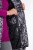 Ulla Popken 838435 Vestă lungă matlasată cu imprimeu Neagră - Veste - 
