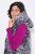 Ulla Popken 838435 Vestă lungă matlasată cu imprimeu Neagră - Veste - 