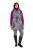 Ulla Popken 838435 Vestă lungă matlasată cu imprimeu Neagră - Veste - 