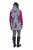 Ulla Popken 838435 Vestă lungă matlasată cu imprimeu Neagră - Veste - 