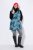Ulla Popken 838435 Vestă lungă matlasată cu imprimeu Verde-gri - Veste - 