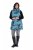 Ulla Popken 838435 Vestă lungă matlasată cu imprimeu Verde-gri - Veste - 