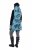 Ulla Popken 838435 Vestă lungă matlasată cu imprimeu Verde-gri - Veste - 