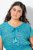 Ulla Popken 838483 Rochie cu imprimeu animal Turcoaz - Rochii de vară - Rochii de vară marimi mari