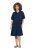 Ulla Popken 838567 Rochie cu mânecă scurtă Multicolor - Rochii midi - Rochii midi la marimi mari