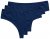 Ulla Popken 838637 Chiloți tanga set de 3 Bleumarin - Chiloți - 