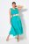 Ulla Popken 839135 Rochie maxi fără mâneci Turcoaz - Rochii maxi - Rochii maxi marimi mari