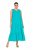 Ulla Popken 839135 Rochie maxi fără mâneci Turcoaz - Rochii maxi - Rochii maxi marimi mari