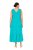 Ulla Popken 839135 Rochie maxi fără mâneci Turcoaz - Rochii maxi - Rochii maxi marimi mari