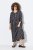 Ulla Popken 839518 Rochie cu imprimeu animal și mânecă 3/4 Antracit - Rochii maxi - Rochii maxi marimi mari