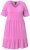 Ulla Popken 840115 Rochie din jerseu cu mânecă scurtă Roz - Rochii din jerseu - 