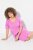 Ulla Popken 840115 Rochie din jerseu cu mânecă scurtă Roz - Rochii din jerseu - 