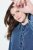 Ulla Popken 840972 Rochie hanorac cu volane Indigo - Rochii din molton - 