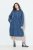 Ulla Popken 840972 Rochie hanorac cu volane Indigo - Rochii din molton - 