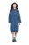 Ulla Popken 840972 Rochie hanorac cu volane Indigo - Rochii din molton - 