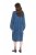 Ulla Popken 840972 Rochie hanorac cu volane Indigo - Rochii din molton - 