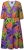 Ulla Popken 841034 Rochie imprimată cu mânecă 3/4 Bleumarin - Rochii maxi - Rochii maxi marimi mari