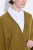 Ulla Popken 841117 Poncho tricotat oversize cu strasuri Verde măsliniu - Ponchouri și pelerine - 