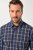 JP1880 Checked Shirt Long Sleeve Kent Collar Anthracite - Cămăși - Cămăși Bărbați Mărimi Mari