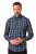 JP1880 Checked Shirt Long Sleeve Kent Collar Anthracite - Cămăși - Cămăși Bărbați Mărimi Mari