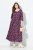 Ulla Popken 841219 Rochie maxi cu flori Mov închis - Rochii maxi - Rochii maxi marimi mari