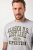 JP1880 T-shirt Short Sleeve Chest Print Grey Melange - Tricouri - Tricouri Bărbați Mărimi Mari