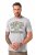 JP1880 T-shirt Short Sleeve Chest Print Grey Melange - Tricouri - Tricouri Bărbați Mărimi Mari
