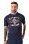 JP1880 T-Shirt Short Sleeve Chest Print Navy - Tricouri - Tricouri Bărbați Mărimi Mari