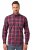 JP1880 Checked Shirt Long Sleeve Red - Cămăși - Cămăși Bărbați Mărimi Mari