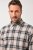 JP1880 Checked Flannel Shirt Long Sleeve Dark Dusty Pink - Cămăși - Cămăși Bărbați Mărimi Mari