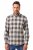 JP1880 Checked Flannel Shirt Long Sleeve Dark Dusty Pink - Cămăși - Cămăși Bărbați Mărimi Mari