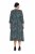 Ulla Popken 841839 Rochie din jerseu cu imprimeu animal și mânecă 3/4 Verde închis - Rochii midi - Rochii midi la marimi mari