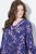 Ulla Popken 841873 Rochie midi cu flori Bleumarin - Rochii midi - Rochii midi la marimi mari