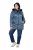 Ulla Popken 842013 Geacă matlasată Albastru denim - Geci - Jachete de damă marimi mari