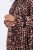 Ulla Popken 842979 Rochie cu imprimeu animal Maro - Rochii midi - Rochii midi la marimi mari