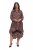 Ulla Popken 842979 Rochie cu imprimeu animal Maro - Rochii midi - Rochii midi la marimi mari