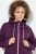 Ulla Popken 843186 Geacă softshell hidrofugă cu reflectorizante Roșu vin - Geci - Jachete de damă marimi mari