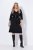 Ulla Popken 843326 Rochie hanorac cu mânecă 3/4 Neagră - Rochii din molton - 