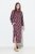 Ulla Popken 843358 Rochie hanorac imprimată Prună - Rochii din molton - 