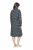 Ulla Popken 843506 Rochie hanorac imprimată Neagră - Rochii din molton - 