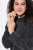 Ulla Popken 843592 Rochie cu mânecă lungă Antracit - Rochii tricotate - 
