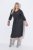 Ulla Popken 843595 Rochie petrecută cu mânecă 3/4 Gri melanj - Rochii midi - Rochii midi la marimi mari