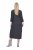 Ulla Popken 843595 Rochie petrecută cu mânecă 3/4 Gri melanj - Rochii midi - Rochii midi la marimi mari