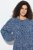Ulla Popken 844594 Rochie midi cu flori Bleumarin - Rochii midi - Rochii midi la marimi mari