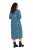 Ulla Popken 844722 Rochie hanorac imprimată Petrol - Rochii din molton - 