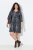 Ulla Popken 844945 Rochie din jerseu imprimată Neagră - Rochii din jerseu - 