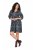 Ulla Popken 844945 Rochie din jerseu imprimată Neagră - Rochii din jerseu - 