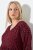 Ulla Popken 844945 Rochie din jerseu în formă de A cu decolteu în V Prună - Rochii din jerseu - 